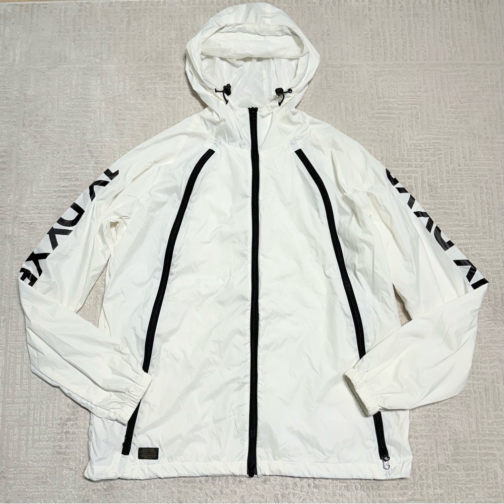 HBX 10.Deep White Triple Zip Nylon Shell Jacket Windbreaker Men’s XL